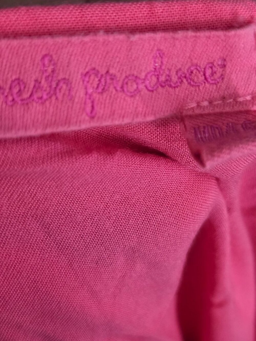 Fresh Produce Women's Roll Tab Sleeve Midi Dress Pink Size M - Picture 7 of 8
